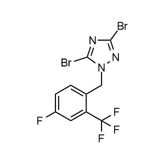 3,5-Dibromo-1-{[4-fluoro-2-(trifluoromethyl)phenyl]methyl}-1h-1,2,4-triazole|CS-0124208
