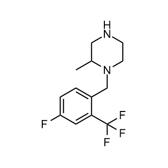 1-{[4-Fluoro-2-(trifluoromethyl)phenyl]methyl}-2-methylpiperazine|CS-0124336