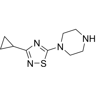 1-(3-Cyclopropyl-1,2,4-thiadiazol-5-yl)piperazine|CS-0124629