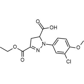 1-(3-Chloro-4-methoxyphenyl)-3-(ethoxycarbonyl)-4,5-dihydro-1h-pyrazole-5-carboxylic acid|CS-0125972