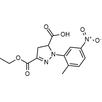 3-(Ethoxycarbonyl)-1-(2-methyl-5-nitrophenyl)-4,5-dihydro-1h-pyrazole-5-carboxylic acid|CS-0125973