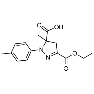3-(Ethoxycarbonyl)-5-methyl-1-(4-methylphenyl)-4,5-dihydro-1h-pyrazole-5-carboxylic acid|CS-0125987