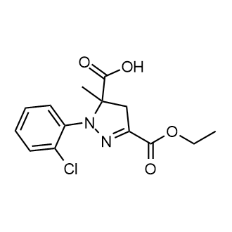 1-(2-Chlorophenyl)-3-(ethoxycarbonyl)-5-methyl-4,5-dihydro-1h-pyrazole-5-carboxylic acid|CS-0125993