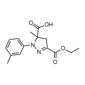 3-(Ethoxycarbonyl)-5-methyl-1-(3-methylphenyl)-4,5-dihydro-1h-pyrazole-5-carboxylic acid|CS-0126004