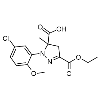 1-(5-Chloro-2-methoxyphenyl)-3-(ethoxycarbonyl)-5-methyl-4,5-dihydro-1h-pyrazole-5-carboxylic acid|CS-0126007
