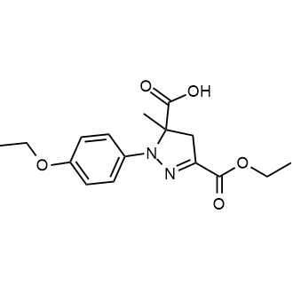 3-(Ethoxycarbonyl)-1-(4-ethoxyphenyl)-5-methyl-4,5-dihydro-1h-pyrazole-5-carboxylic acid|CS-0126015