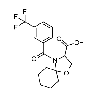 4-[3-(Trifluoromethyl)benzoyl]-1-oxa-4-azaspiro[4.5]decane-3-carboxylic acid|CS-0126042