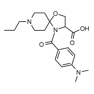 4-[4-(Dimethylamino)benzoyl]-8-propyl-1-oxa-4,8-diazaspiro[4.5]decane-3-carboxylic acid|CS-0126242