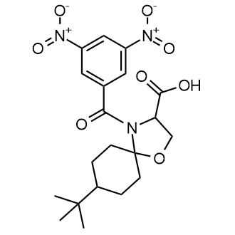 8-tert-Butyl-4-(3,5-dinitrobenzoyl)-1-oxa-4-azaspiro[4.5]decane-3-carboxylic acid|CS-0126252