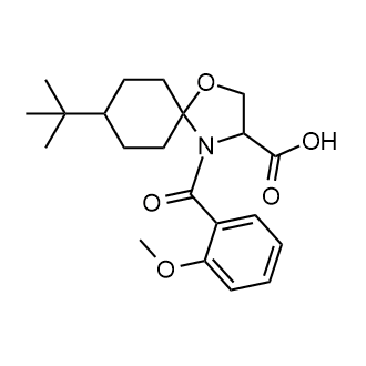 8-tert-Butyl-4-(2-methoxybenzoyl)-1-oxa-4-azaspiro[4.5]decane-3-carboxylic acid|CS-0126278