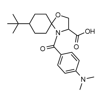 8-tert-Butyl-4-[4-(dimethylamino)benzoyl]-1-oxa-4-azaspiro[4.5]decane-3-carboxylic acid|CS-0126289