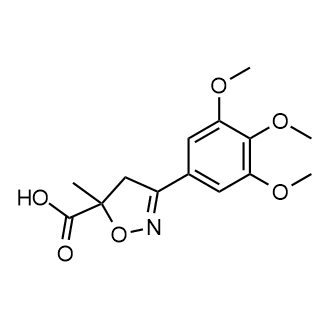 5-Methyl-3-(3,4,5-trimethoxyphenyl)-4,5-dihydro-1,2-oxazole-5-carboxylic acid|CS-0126592