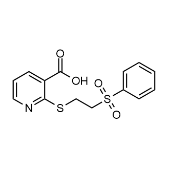 2-{[2-(Benzenesulfonyl)ethyl]sulfanyl}pyridine-3-carboxylic acid|CS-0127350
