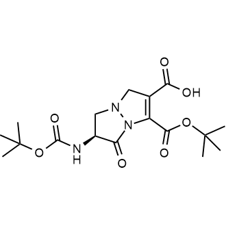 (S)-3-(tert-Butoxycarbonyl)-6-((tert-butoxycarbonyl)amino)-5-oxo-6,7-dihydro-1H,5H-pyrazolo[1,2-a]pyrazole-2-carboxylic acid|CS-0128088