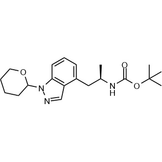 tert-Butyl ((2R)-1-(1-(tetrahydro-2H-pyran-2-yl)-1H-indazol-4-yl)propan-2-yl)carbamate|CS-0129789