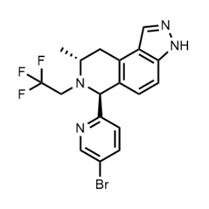(6S,8R)-6-(5-Bromopyridin-2-yl)-8-methyl-7-(2,2,2-trifluoroethyl)-6,7,8,9-tetrahydro-3H-pyrazolo[4,3-f]isoquinoline|CS-0129790