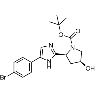 tert-Butyl (2S,4S)-2-(5-(4-bromophenyl)-1H-imidazol-2-yl)-4-hydroxypyrrolidine-1-carboxylate|CS-0130906