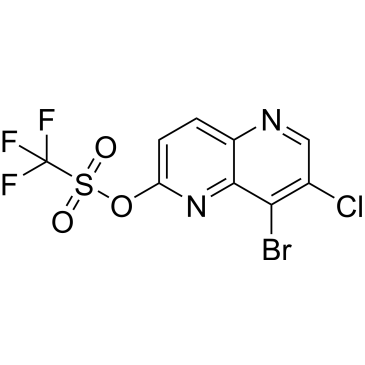 8-Bromo-7-chloro-1,5-naphthyridin-2-yl trifluoromethanesulfonate|CS-0131396
