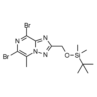 6,8-Dibromo-2-(((tert-butyldimethylsilyl)oxy)methyl)-5-methyl-[1,2,4]triazolo[1,5-a]pyrazine|CS-0131472
