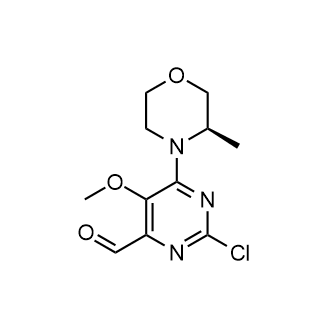 (R)-2-Chloro-5-methoxy-6-(3-methylmorpholino)pyrimidine-4-carbaldehyde|CS-0131507