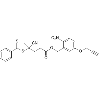 2-Nitro-5-(prop-2-yn-1-yloxy)benzyl 4-cyano-4-((phenylcarbonothioyl)thio)pentanoate|CS-0133370
