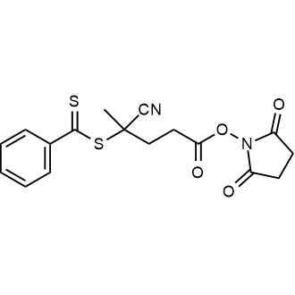 4-Cyano-4-(phenylcarbonothioylthio)pentanoic acid N-succinimidyl ester|CS-0133378