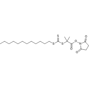 2-(Dodecylthiocarbonothioylthio)-2-methylpropionic acid N-hydroxysuccinimide ester|CS-0133415