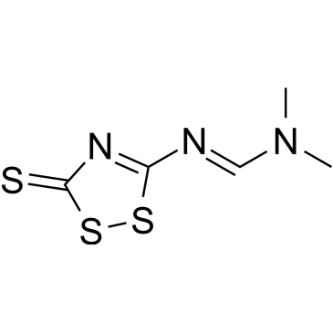 N,N-dimethyl-N'-(5-sulfanylidene-1,2,4-dithiazol-3-yl)methanimidamide|CS-0134096