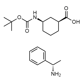 (S)-1-Phenylethan-1-amine (1S,3R)-3-((tert-butoxycarbonyl)amino)cyclohexane-1-carboxylate|CS-0134879
