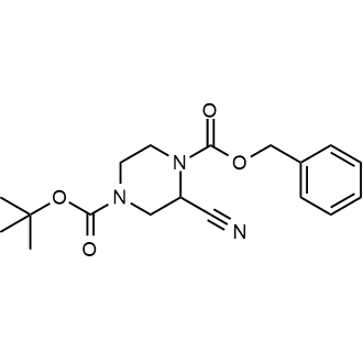 1-Benzyl 4-(tert-butyl) 2-cyanopiperazine-1,4-dicarboxylate|CS-0137181