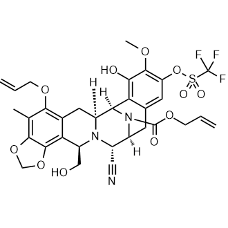 Allyl (6aS,7R,13S,14R,16R)-5-(allyloxy)-14-cyano-8-hydroxy-16-(hydroxymethyl)-9-methoxy-4-methyl-10-(((trifluoromethyl)sulfonyl)oxy)-6,6a,7,13,14,16-hexahydro-12H-7,13-epiminobenzo[4,5]azocino[1,2-b][1,3]dioxolo[4,5-h]isoquinoline-17-carboxylate|CS-0137726