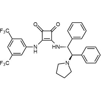3-((3,5-bis(trifluoromethyl)phenyl)amino)-4-(((1R,2R)-1,2-diphenyl-2-(pyrrolidin-1-yl)ethyl)amino)cyclobut-3-ene-1,2-dione|CS-0138896