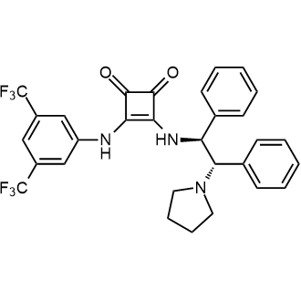 3-((3,5-bis(trifluoromethyl)phenyl)amino)-4-(((1S,2S)-1,2-diphenyl-2-(pyrrolidin-1-yl)ethyl)amino)cyclobut-3-ene-1,2-dione|CS-0138900