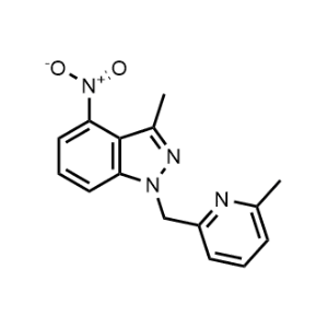 3-Methyl-1-((6-methylpyridin-2-yl)methyl)-4-nitro-1H-indazole|CS-0143706