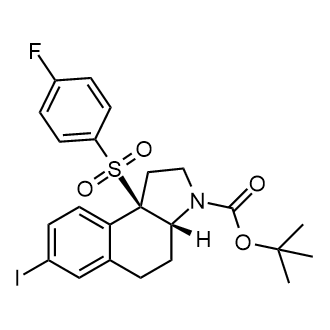 tert-Butyl (3aR,9bR)-9b-((4-fluorophenyl)sulfonyl)-7-iodo-1,2,3a,4,5,9b-hexahydro-3H-benzo[e]indole-3-carboxylate|CS-0144016