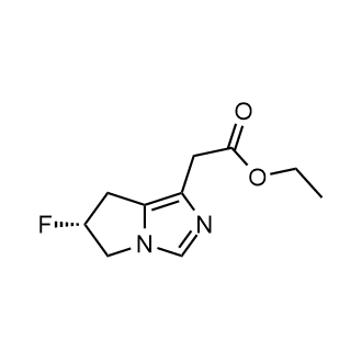 Ethyl (R)-2-(6-fluoro-6,7-dihydro-5H-pyrrolo[1,2-c]imidazol-1-yl)acetate|CS-0145386