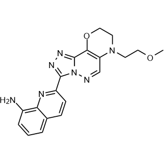 2-(7-(2-Methoxyethyl)-8,9-dihydro-7H-[1,2,4]triazolo[4',3':2,3]pyridazino[4,5-b][1,4]oxazin-3-yl)quinolin-8-amine|CS-0145401