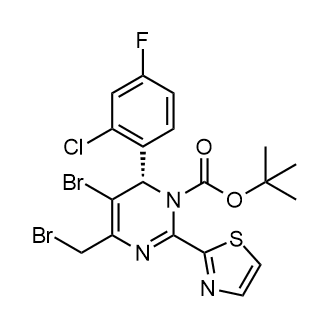 tert-Butyl (S)-5-bromo-4-(bromomethyl)-6-(2-chloro-4-fluorophenyl)-2-(thiazol-2-yl)pyrimidine-1(6H)-carboxylate|CS-0145486