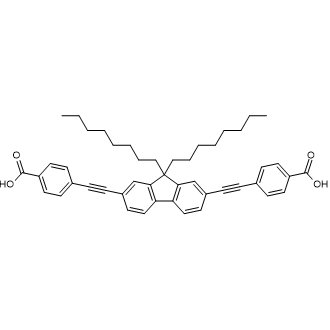 4,4'-((9,9-Dioctyl-9H-fluorene-2,7-diyl)bis(ethyne-2,1-diyl))dibenzoic acid|CS-0146259