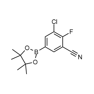3-Chloro-2-fluoro-5-(4,4,5,5-tetramethyl-1,3,2-dioxaborolan-2-yl)benzonitrile|CS-0147045