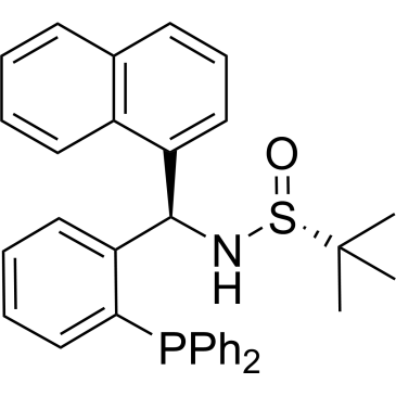 [S(R)]-N-[(R)-[2-(Diphenylphosphino)phenyl]-1-naphthalenylmethyl]-2-methyl-2-propanesulfinamide|CS-0147175