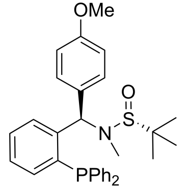 [S(R)]-N-[(R)-[2-(Diphenylphosphino)phenyl](4-methoxyphenyl)methyl]-N,2-dimethyl-2-propanesulfinamide|CS-0147186