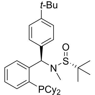 [S(R)]-N-[(R)-[2-(Dicyclohexylphosphanyl)phenyl](4-(tert-butyl)phenyl)methyl]-N,2-dimethyl-2-propanesulfinamide|CS-0147390