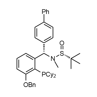 [S(R)]-N-[(S)-[(3-(Benzyloxy)-2-(dicyclohexylphosphino)phenyl]-(1,1'-biphenyl)methyl]-N,2-dimethyl-2-propanesulfinamide|CS-0147400