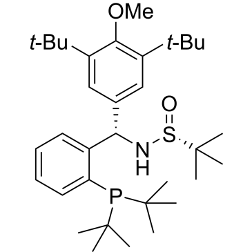 [S(R)]-N-[(S)-(3,5-Di-tert-butyl-4-methoxyphenyl)[2-(di-tert-butylphosphino)phenyl]methyl]-2-methyl-2-propanesulfinamide|CS-0147409