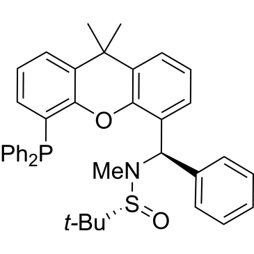 [S(R)]-N-[(R)-[5-(Diphenylphosphino)-9,9-dimethyl-9H-xanthen-4-yl]phenylmethyl]-N,2-dimethyl-2-propanesulfinamide|CS-0147433