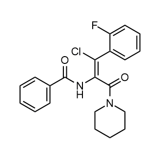 (Z)-N-(1-Chloro-1-(2-fluorophenyl)-3-oxo-3-(piperidin-1-yl)prop-1-en-2-yl)benzamide|CS-0150059