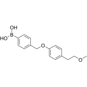 (4-((4-(2-Methoxyethyl)phenoxy)methyl)phenyl)boronic acid|CS-0150182