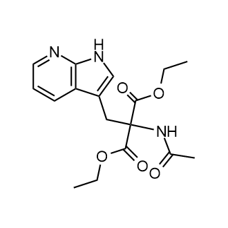 Diethyl 2-((1H-pyrrolo[2,3-b]pyridin-3-yl)methyl)-2-acetamidomalonate|CS-0151550