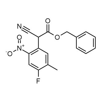 Benzyl 2-cyano-2-(4-fluoro-5-methyl-2-nitrophenyl)acetate|CS-0153294